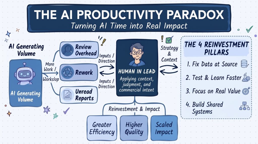 The AI productivity paradox: AI saves MarTech teams time, but the hours fill back up